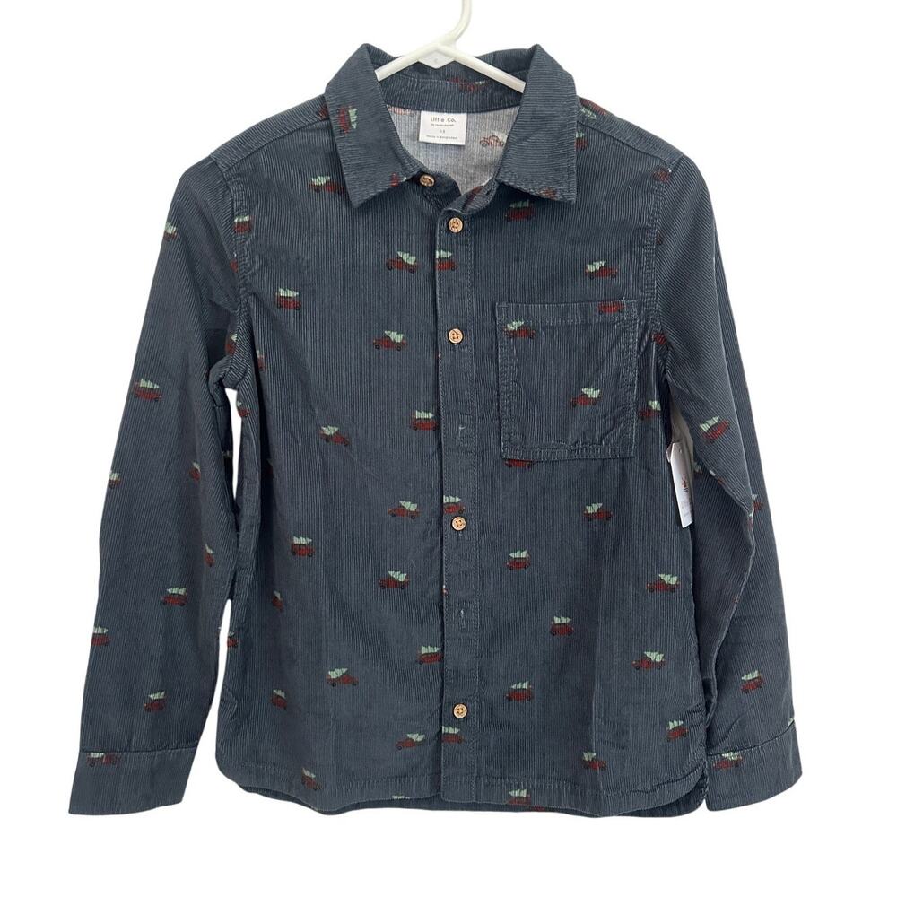 Little Co. by Lauren Conrad Kids Holiday Corduroy Button‑Up Shirt NWT – Size 12